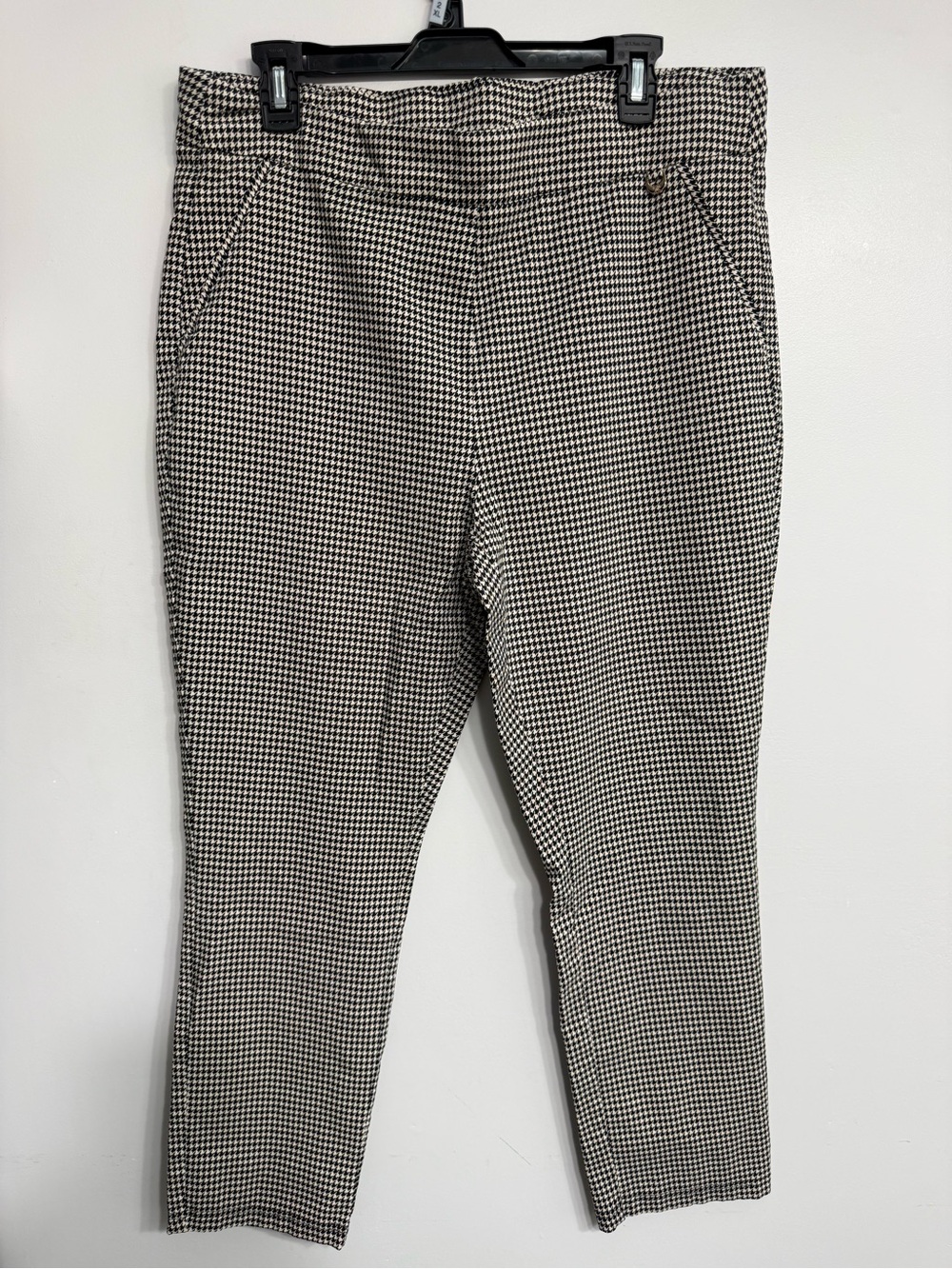 Rafaella Houndstooth Pull On Trousers